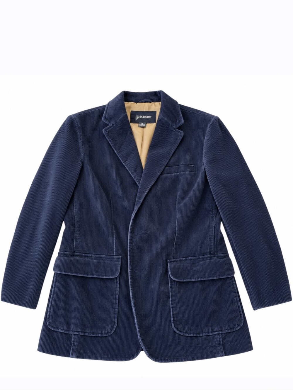 St. John's Bay Navy 100% Cotton Corduroy Sport Coat Blazer, Size S